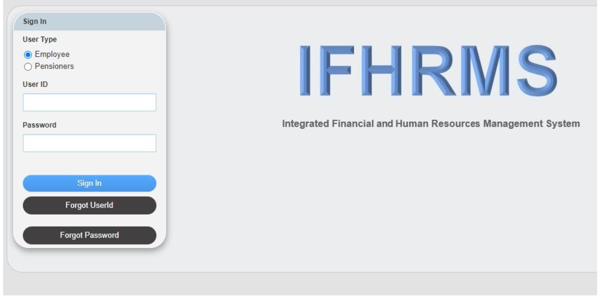 ifhrms login